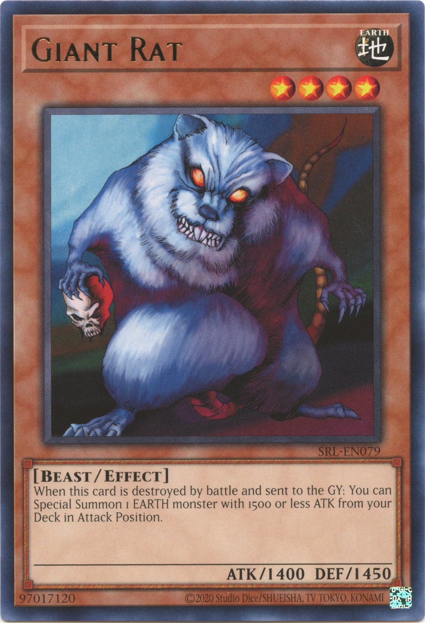 Image for Giant Rat (Spell Ruler (25th Anniversary Edition)) (SRL-EN079) - YuGiOh