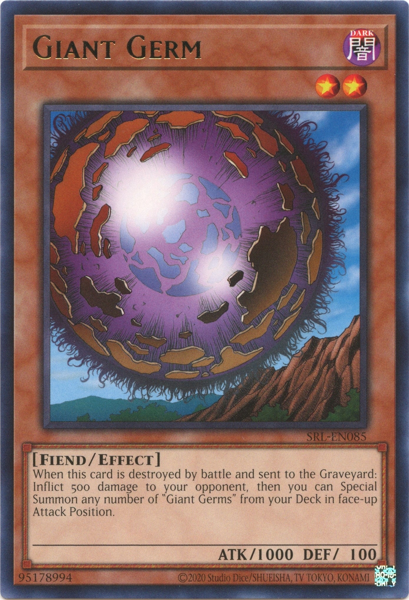 Image for Giant Germ (Spell Ruler (25th Anniversary Edition)) (SRL-EN085) - YuGiOh