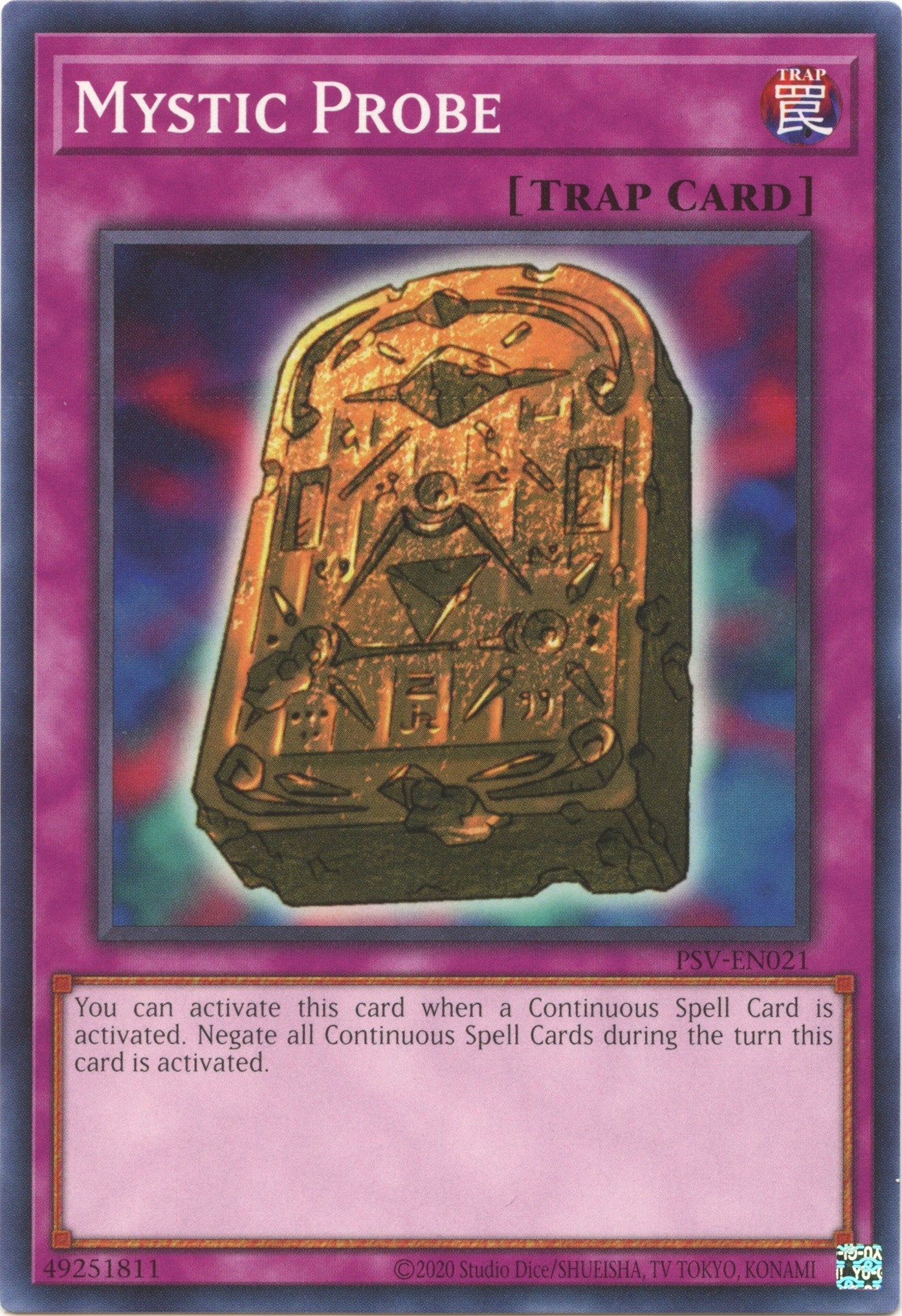 Image for Mystic Probe (Pharaoh's Servant (25th Anniversary Edition)) (PSV-EN021) - YuGiOh
