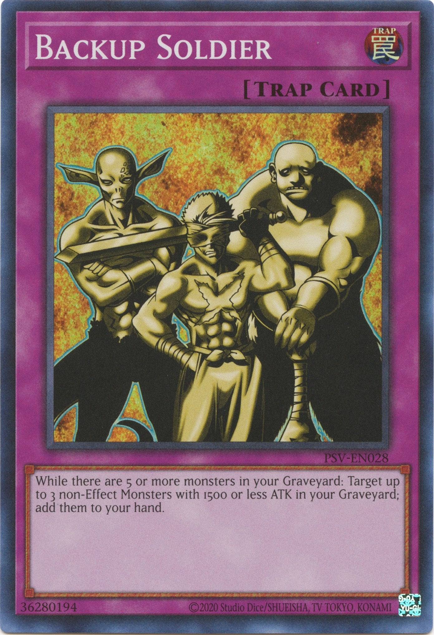 Image for Backup Soldier (Pharaoh's Servant (25th Anniversary Edition)) (PSV-EN028) - YuGiOh