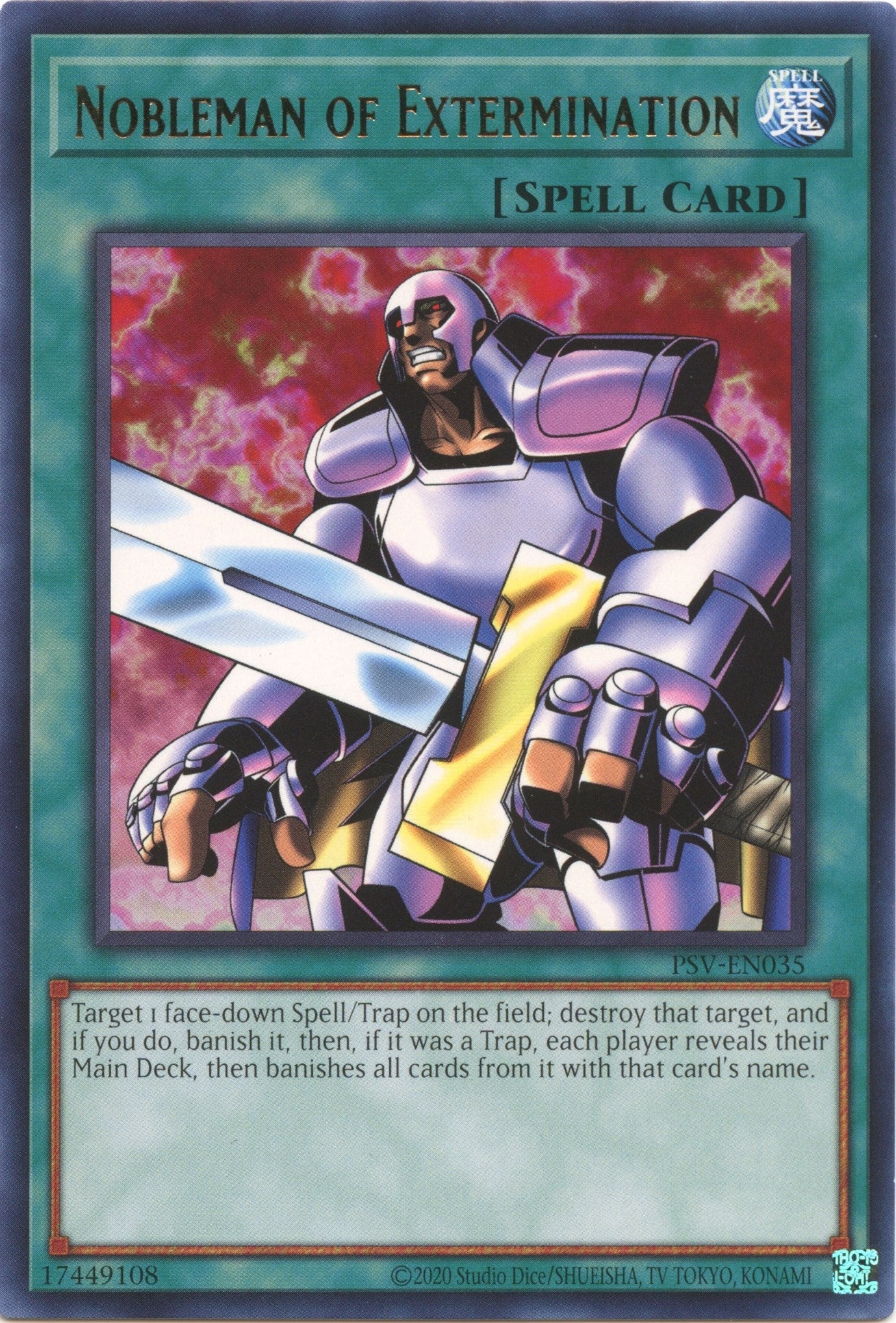 Image for Nobleman of Extermination (Pharaoh's Servant (25th Anniversary Edition)) (PSV-EN035) - YuGiOh