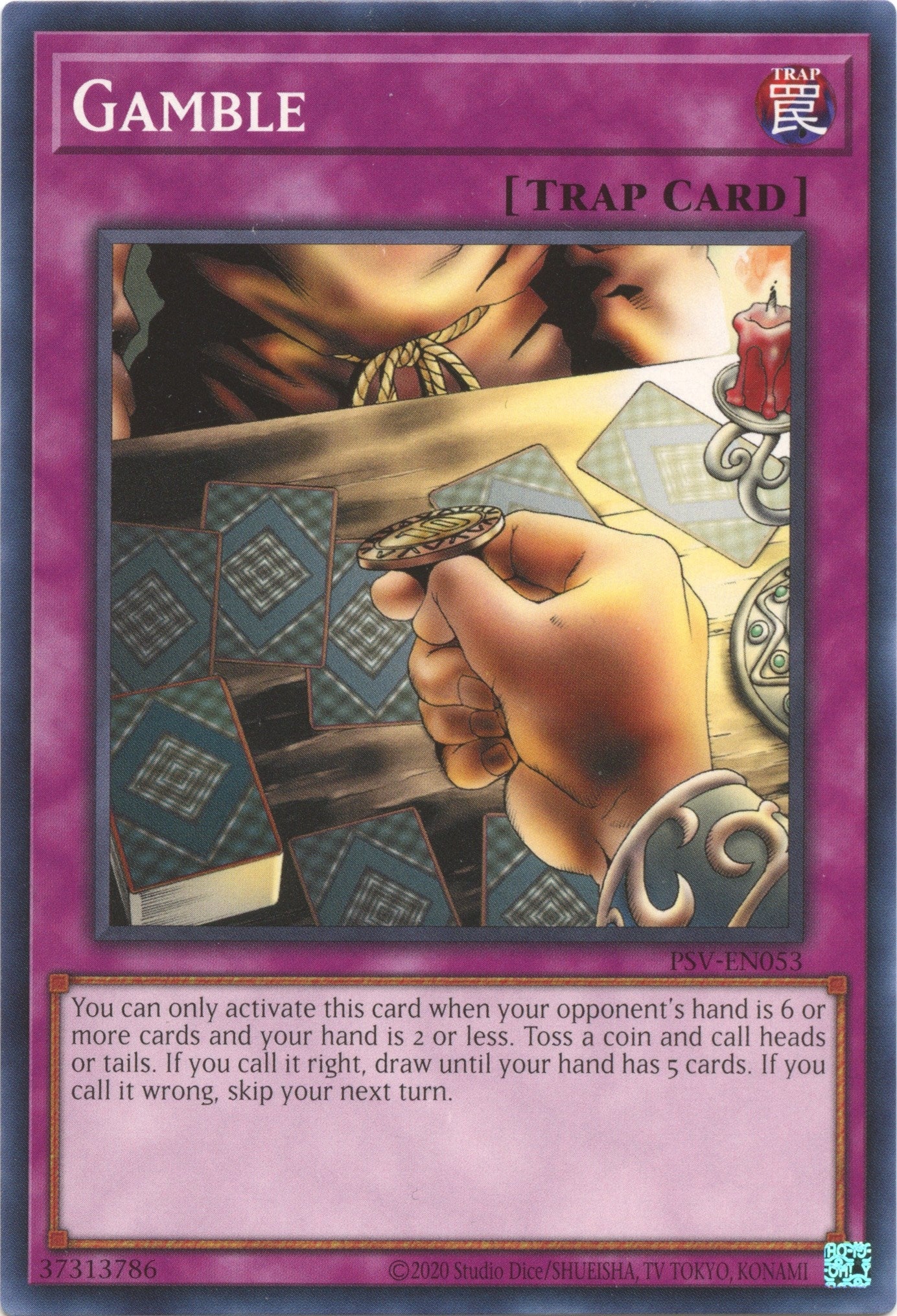 Image for Gamble (Pharaoh's Servant (25th Anniversary Edition)) (PSV-EN053) - YuGiOh