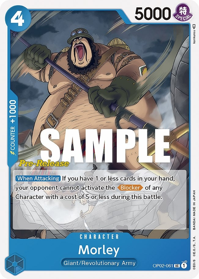 Image for Morley (Paramount War Pre-Release Cards) (OP02-061) - One Piece Card Game