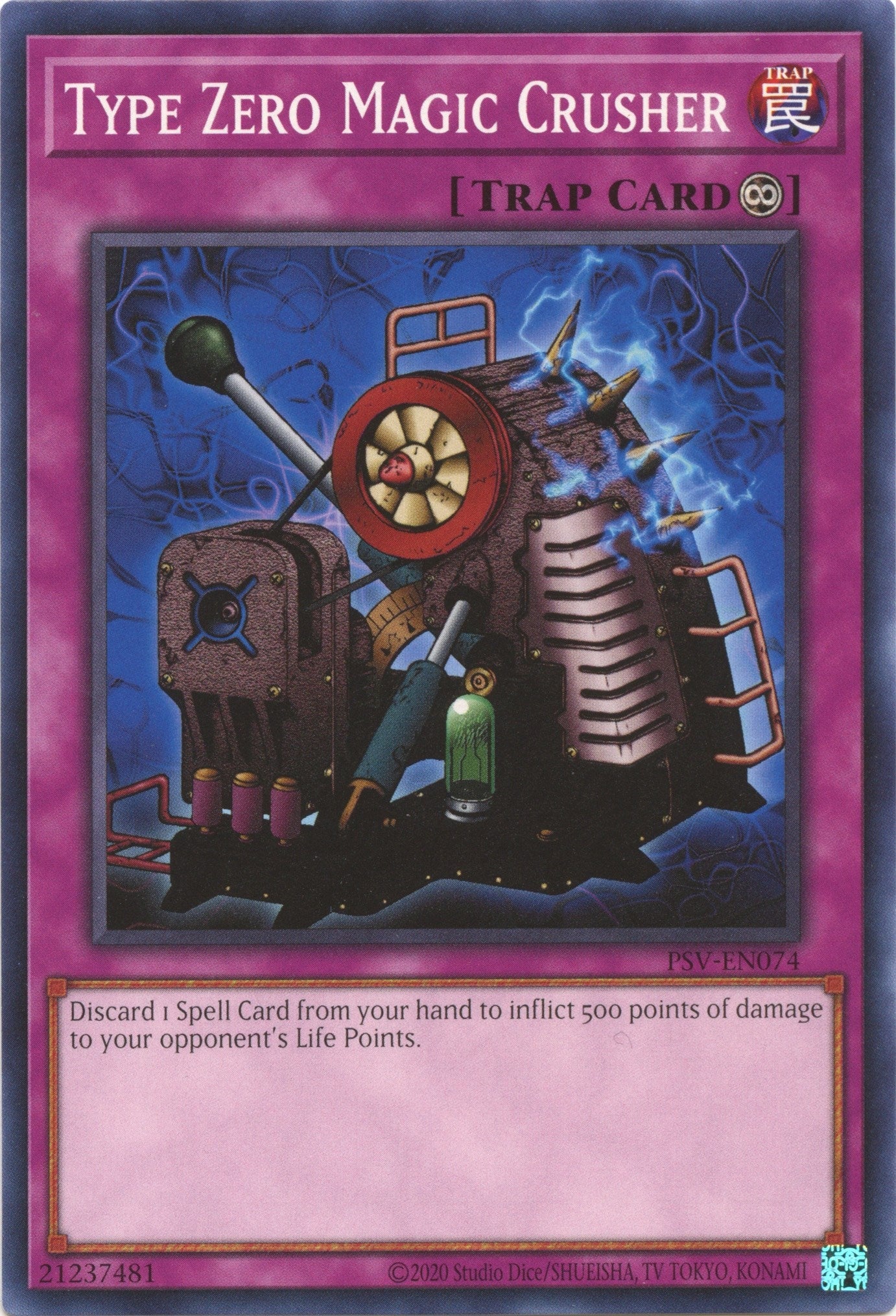Image for Type Zero Magic Crusher (Pharaoh's Servant (25th Anniversary Edition)) (PSV-EN074) - YuGiOh