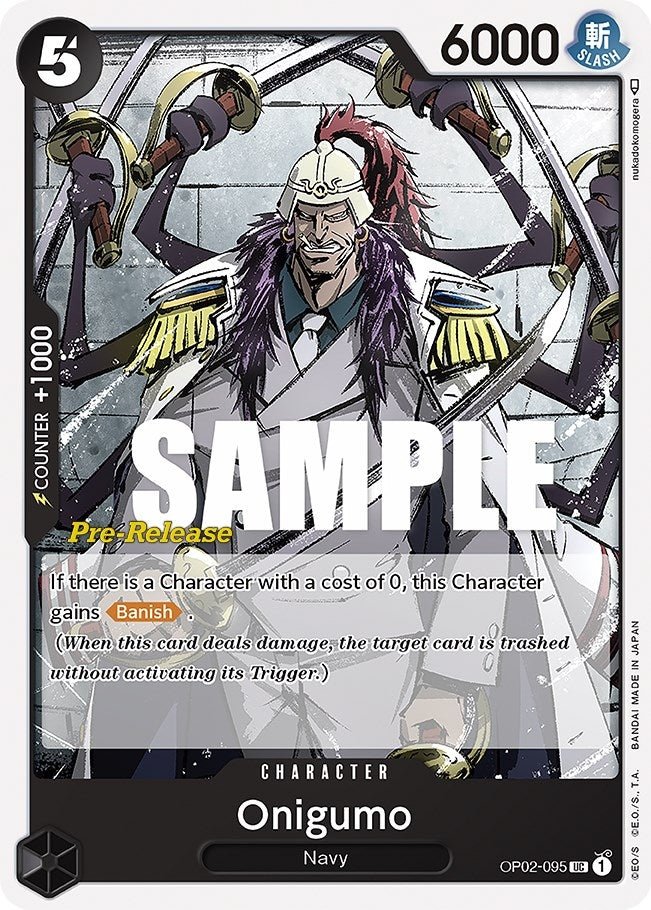 Image for Onigumo (Paramount War Pre-Release Cards) (OP02-095) - One Piece Card Game
