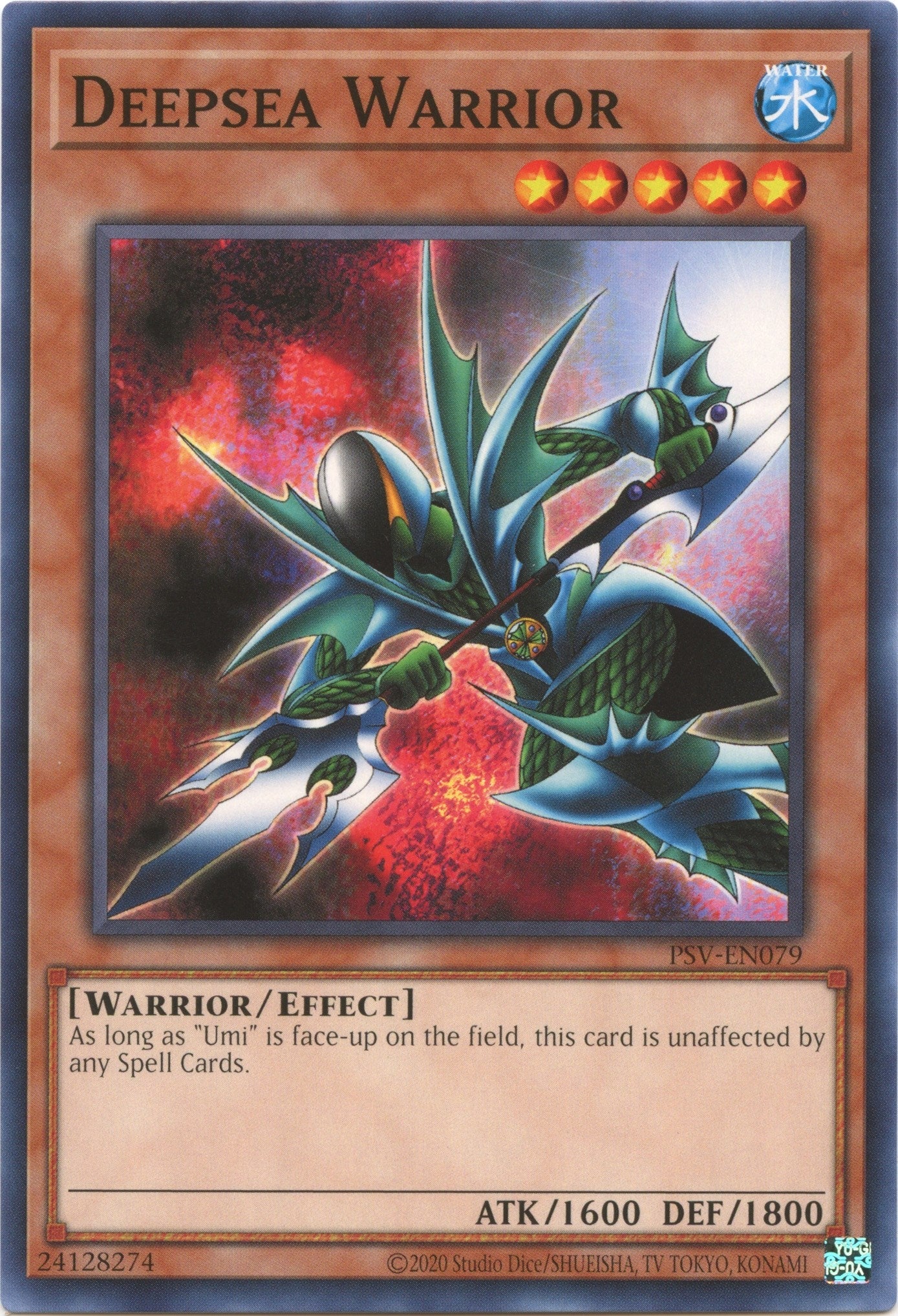 Image for Deepsea Warrior (Pharaoh's Servant (25th Anniversary Edition)) (PSV-EN079) - YuGiOh