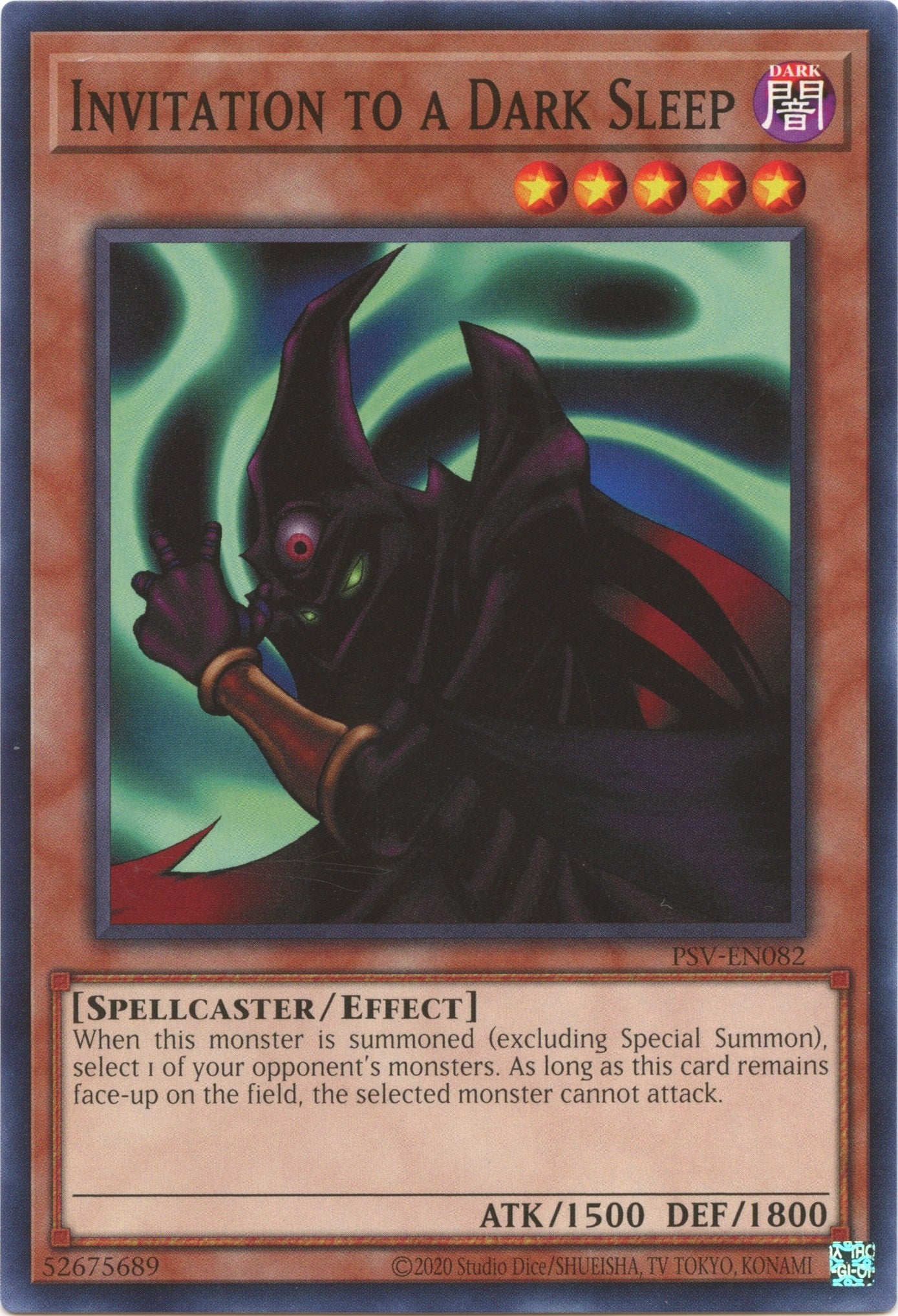 Image for Invitation to a Dark Sleep (Pharaoh's Servant (25th Anniversary Edition)) (PSV-EN082) - YuGiOh