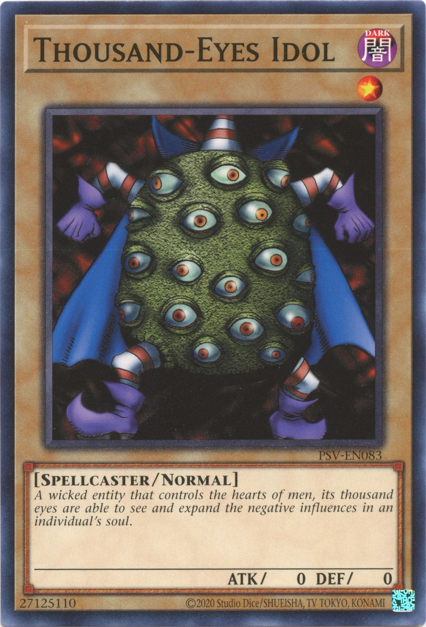Image for Thousand-Eyes Idol (Pharaoh's Servant (25th Anniversary Edition)) (PSV-EN083) - YuGiOh