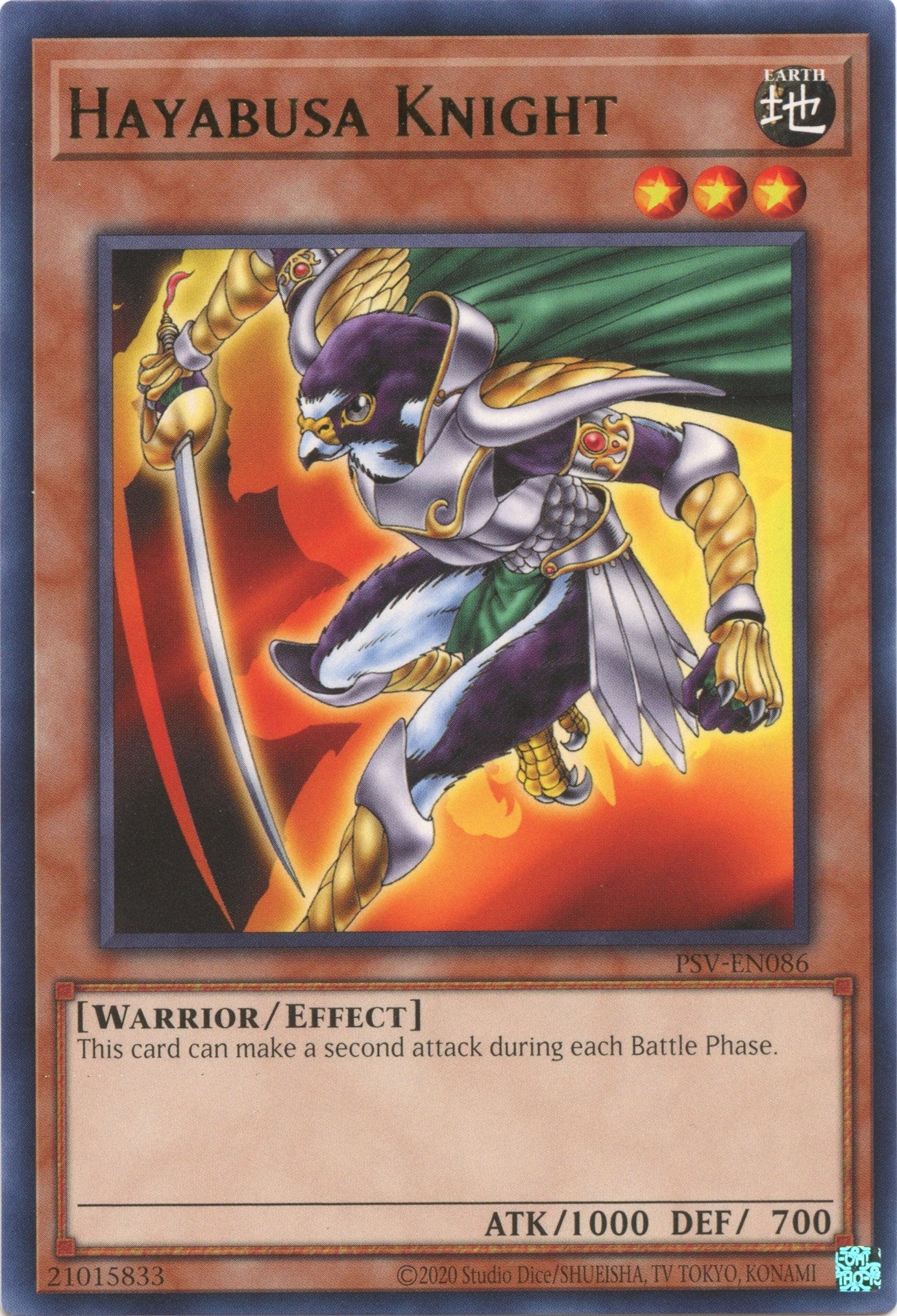 Image for Hayabusa Knight (Pharaoh's Servant (25th Anniversary Edition)) (PSV-EN086) - YuGiOh