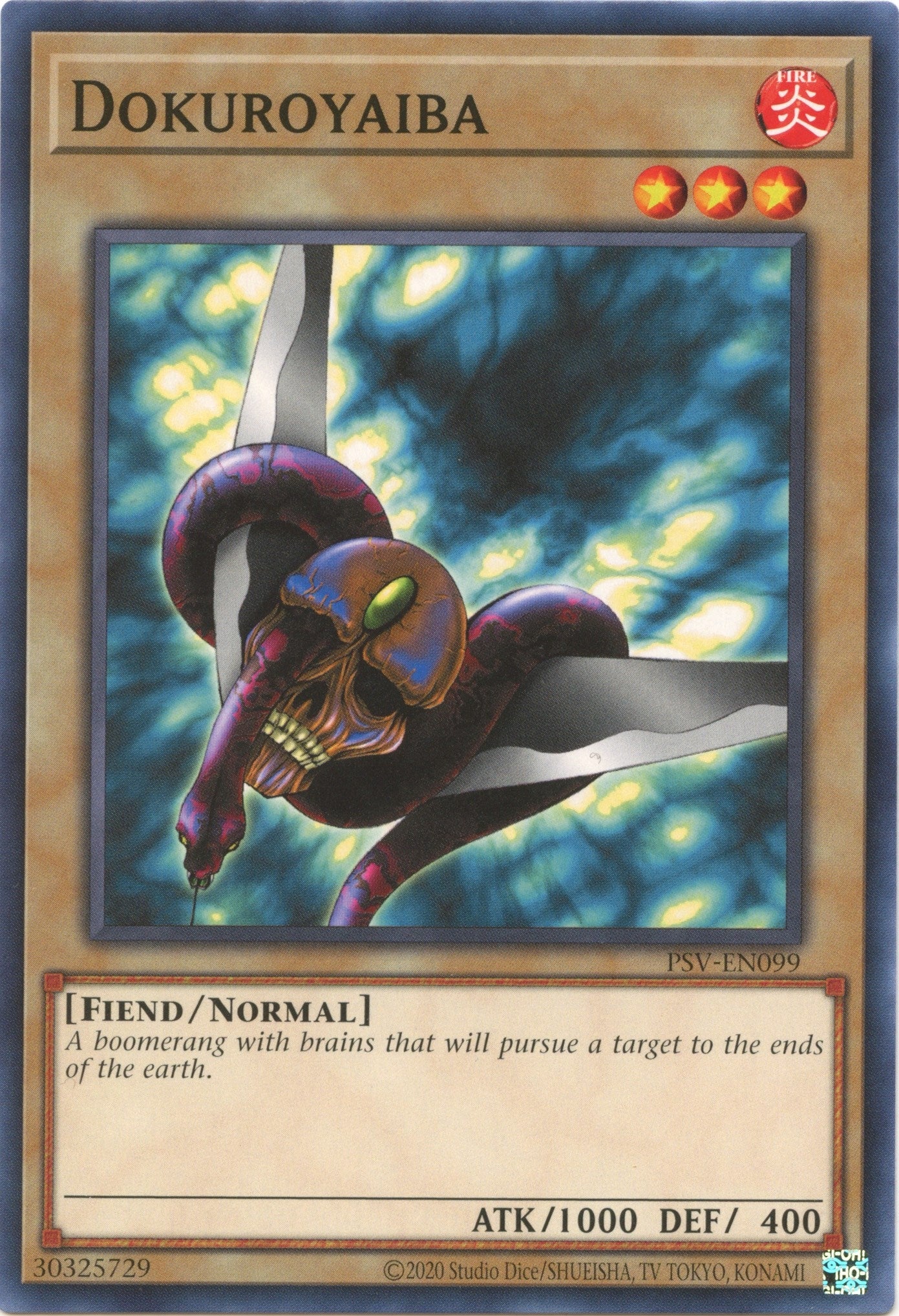 Image for Dokuroyaiba (Pharaoh's Servant (25th Anniversary Edition)) (PSV-EN099) - YuGiOh
