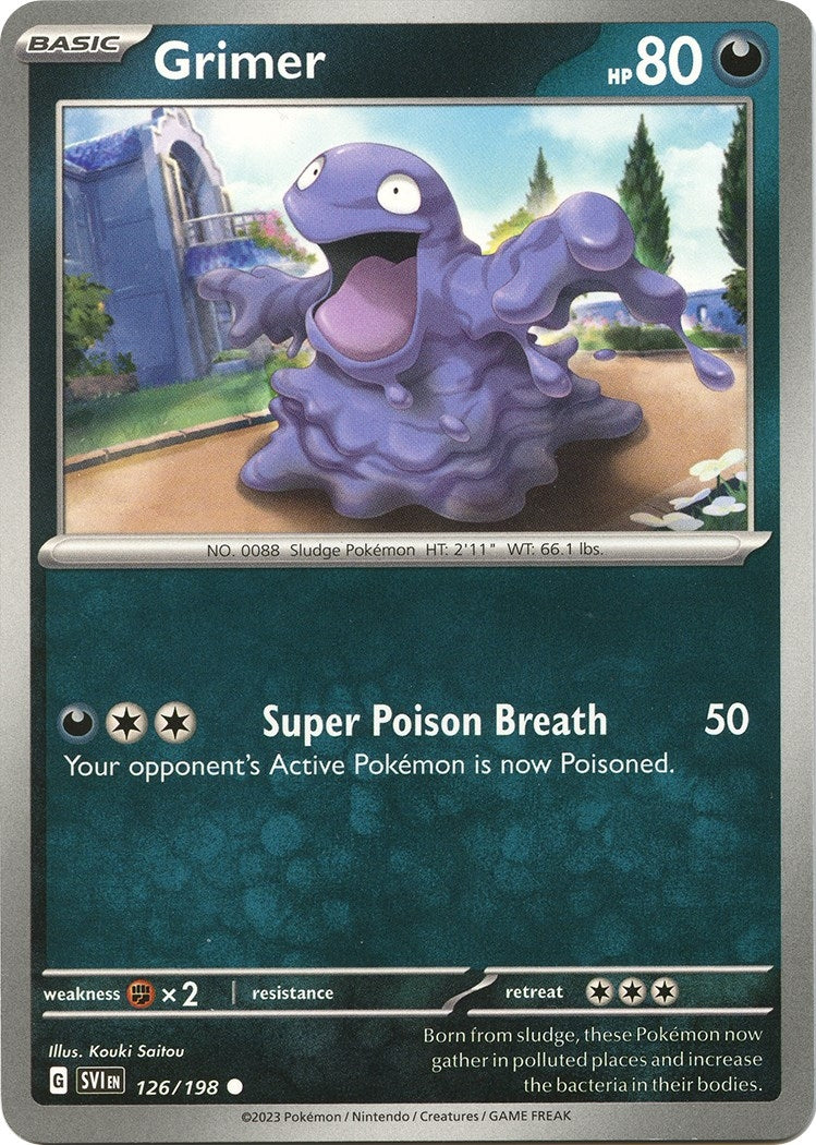 Image for Grimer (SV01: Scarlet & Violet Base Set) (126/198) - Pokemon