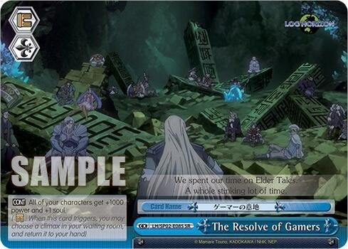 Image for The Resolve of Gamers (SR) (LOG HORIZON Power Up Set) (LH/SP02-E08S SR) - Weiss Schwarz