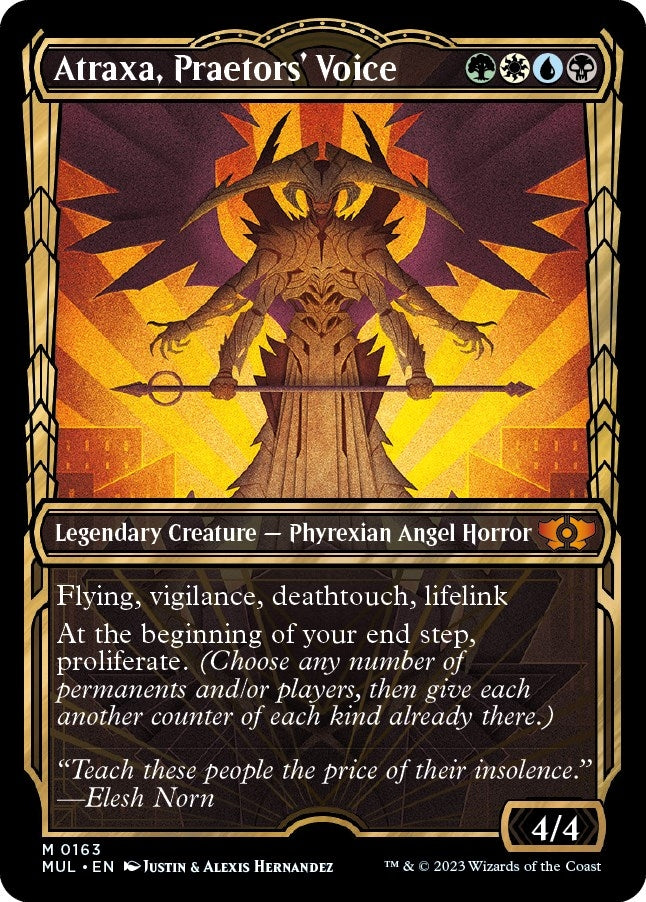 Image for Atraxa, Praetors' Voice (Halo Foil) (March of the Machine: Multiverse Legends) (163) - Magic: The Gathering