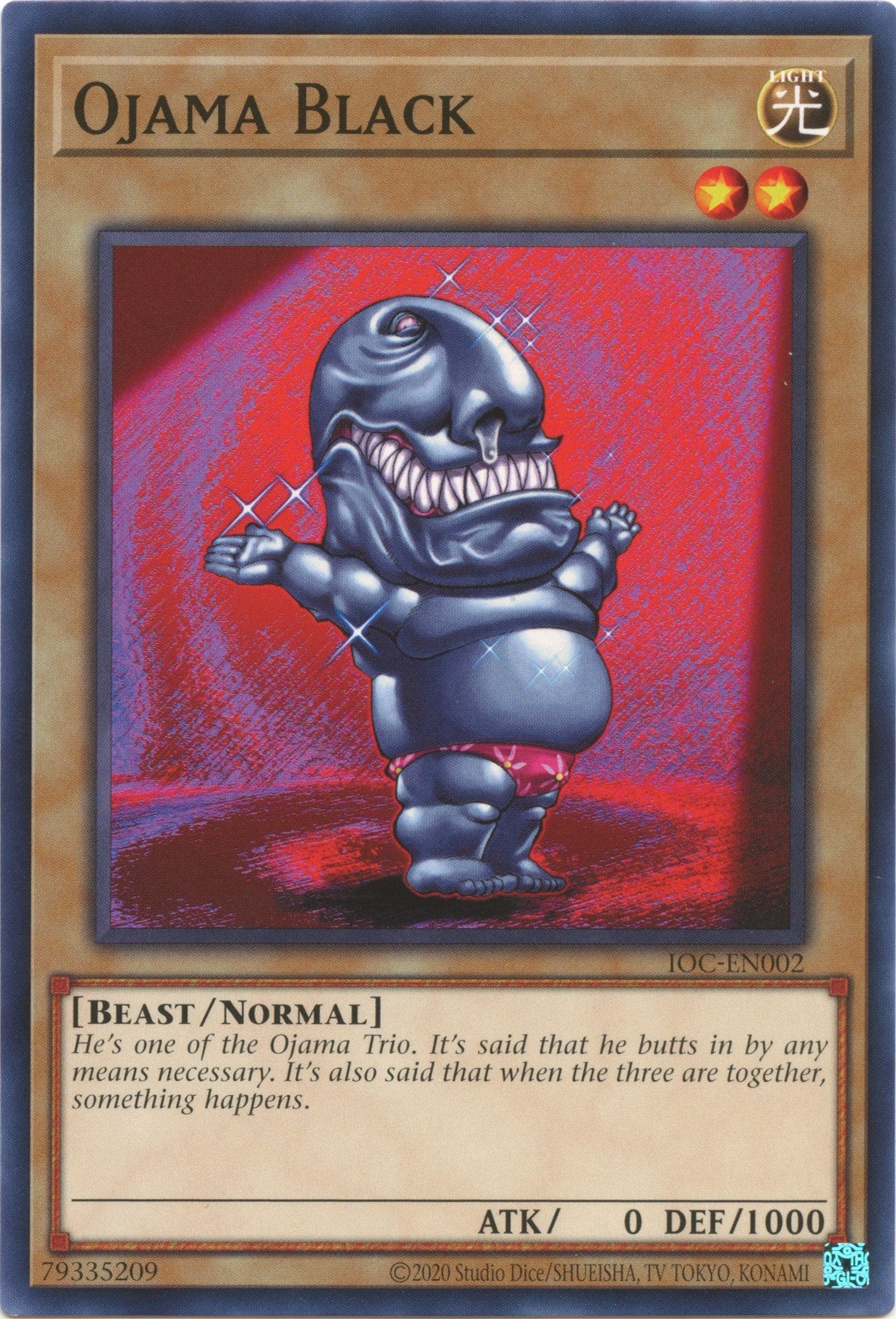 Image for Ojama Black (Invasion of Chaos (25th Anniversary Edition)) (IOC-EN002) - YuGiOh