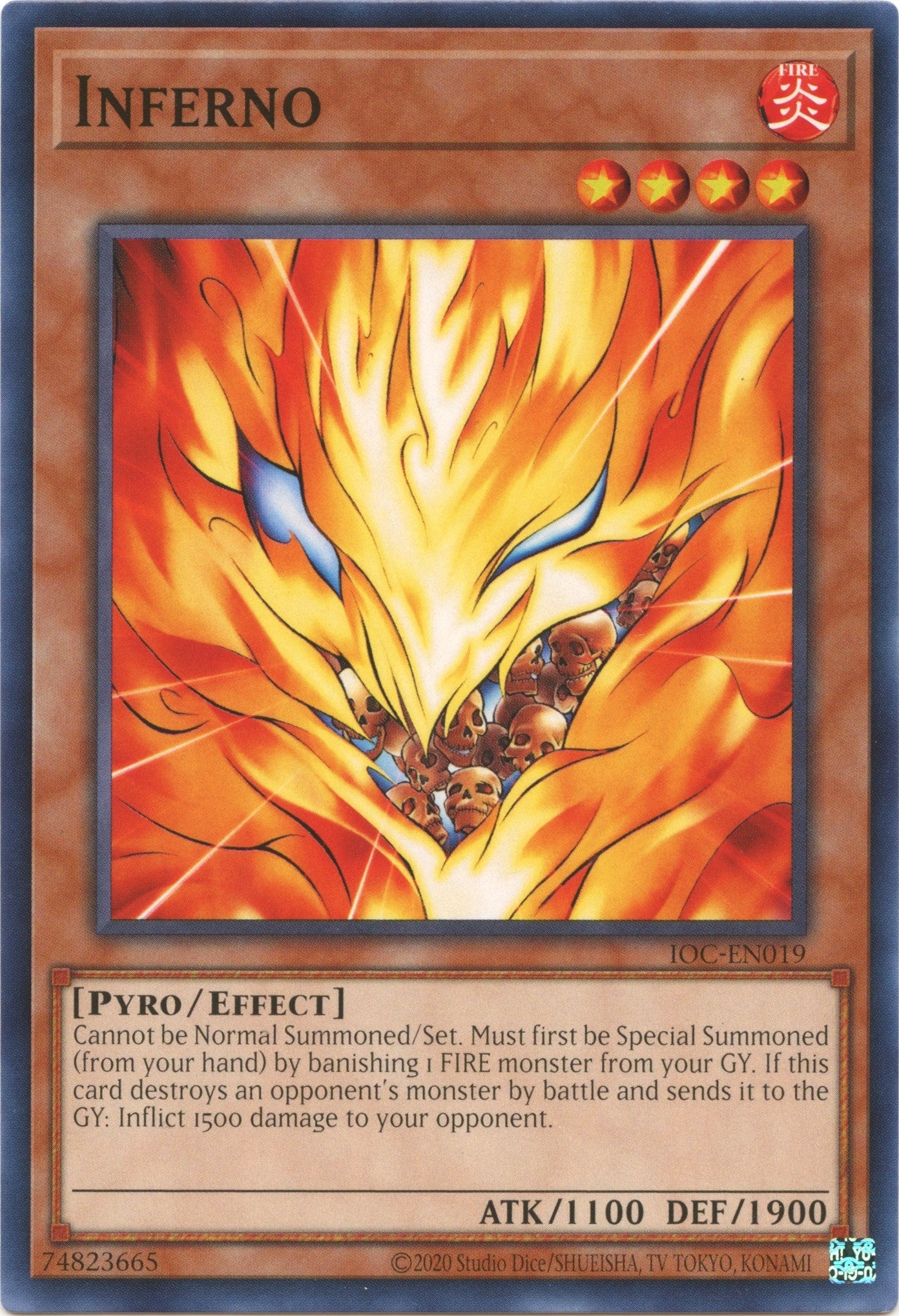 Image for Inferno (Invasion of Chaos (25th Anniversary Edition)) (IOC-EN019) - YuGiOh