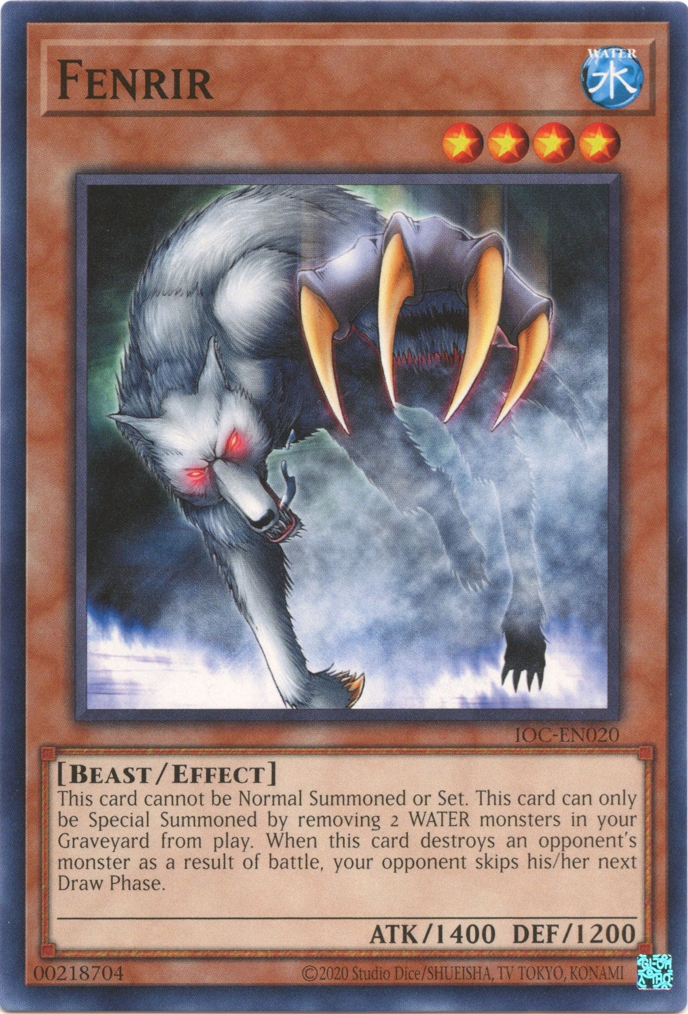 Image for Fenrir (Invasion of Chaos (25th Anniversary Edition)) (IOC-EN020) - YuGiOh