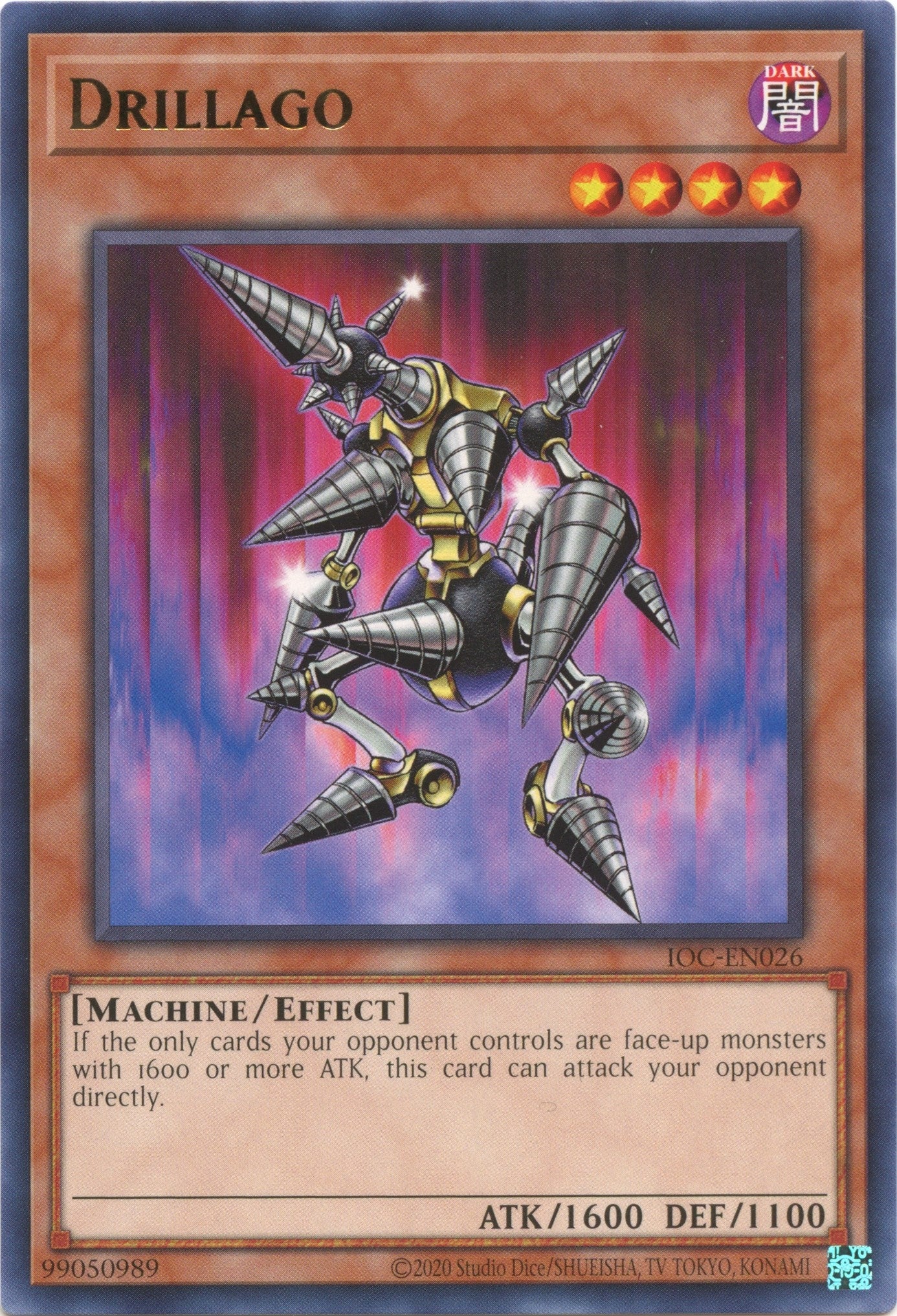 Image for Drillago (Invasion of Chaos (25th Anniversary Edition)) (IOC-EN026) - YuGiOh