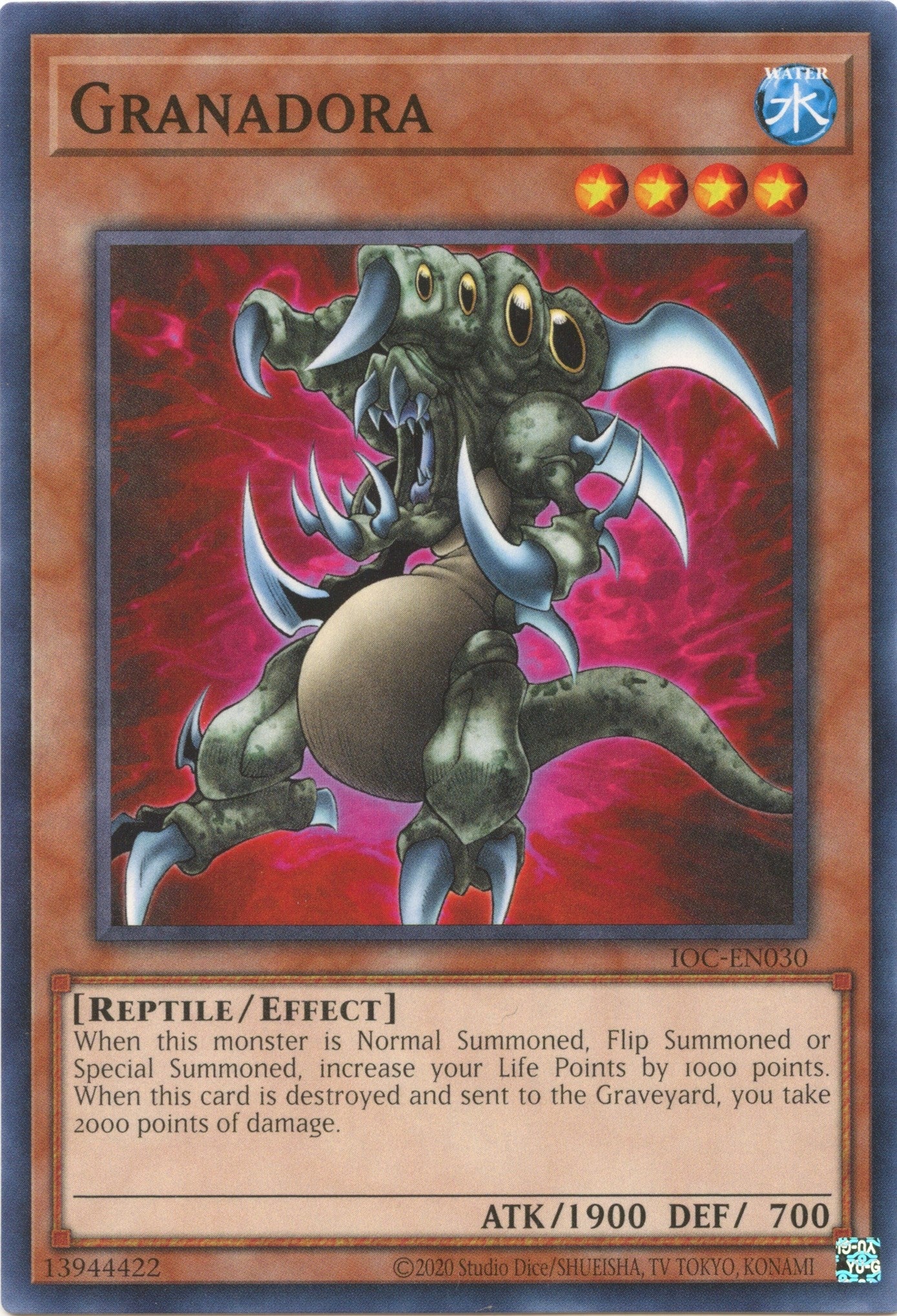 Image for Granadora (Invasion of Chaos (25th Anniversary Edition)) (IOC-EN030) - YuGiOh