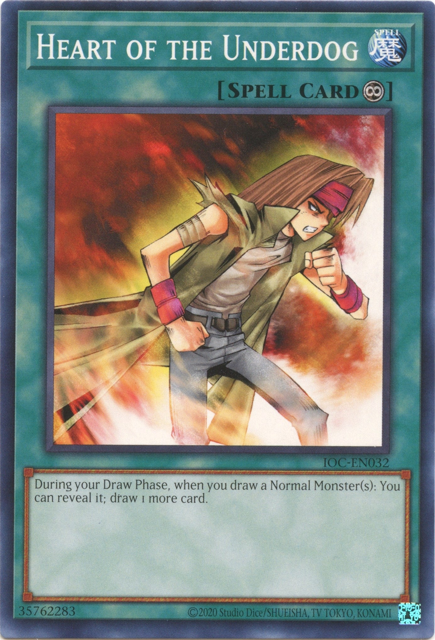 Image for Heart of the Underdog (Invasion of Chaos (25th Anniversary Edition)) (IOC-EN032) - YuGiOh