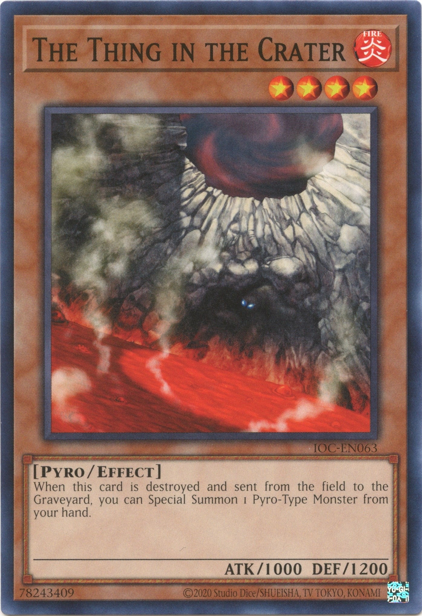 Image for The Thing in the Crater (Invasion of Chaos (25th Anniversary Edition)) (IOC-EN063) - YuGiOh
