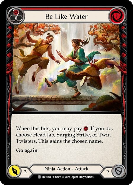 Image for Be Like Water (Red) (Outsiders) (OUT068) - Flesh and Blood TCG