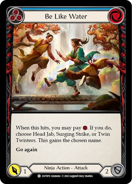 Image for Be Like Water (Blue) (Outsiders) (OUT070) - Flesh and Blood TCG