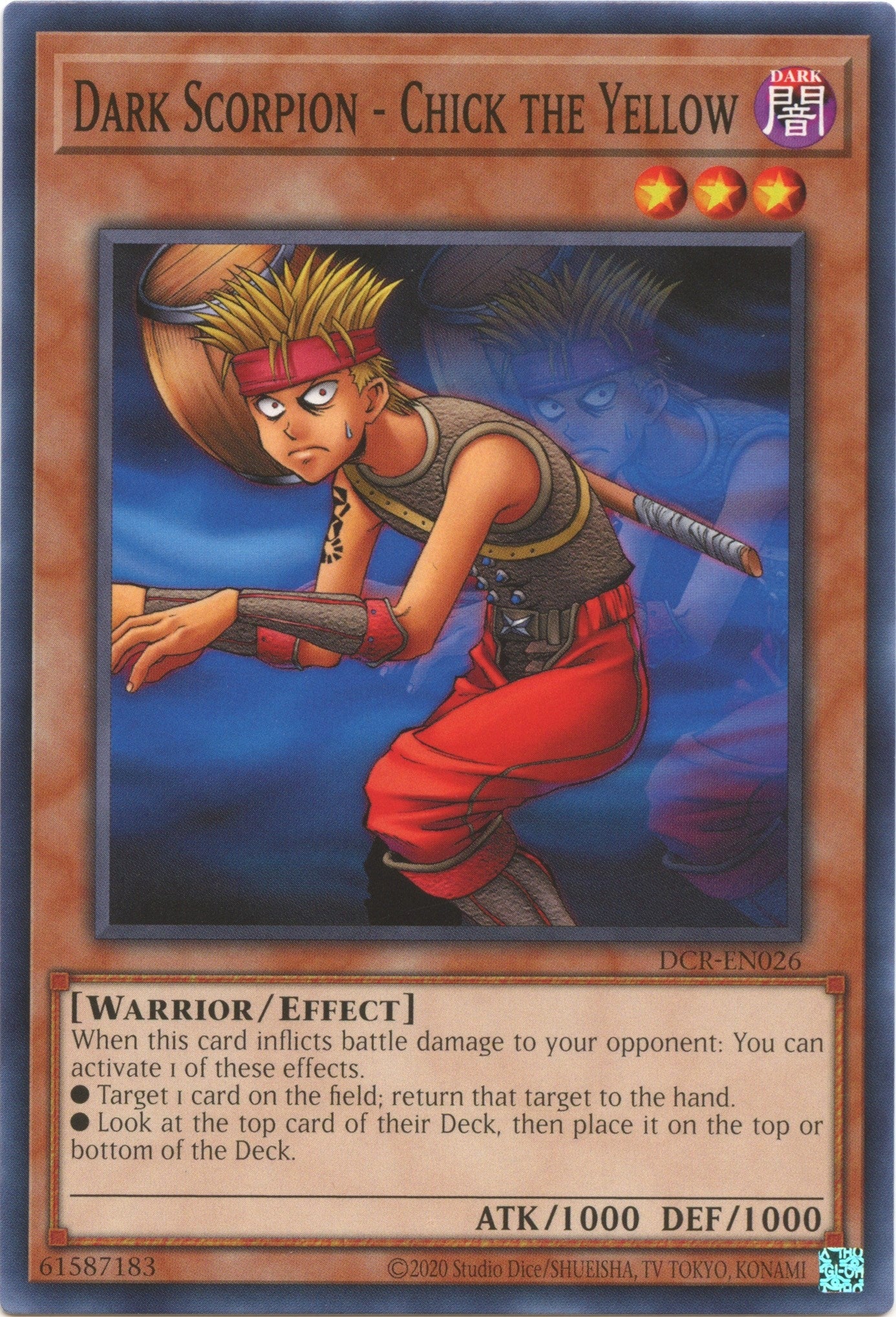 Image for Dark Scorpion - Chick the Yellow (Dark Crisis (25th Anniversary Edition)) (DCR-EN026) - YuGiOh
