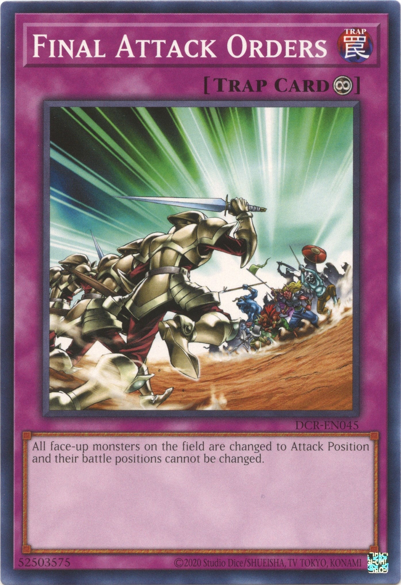 Image for Final Attack Orders (Dark Crisis (25th Anniversary Edition)) (DCR-EN045) - YuGiOh