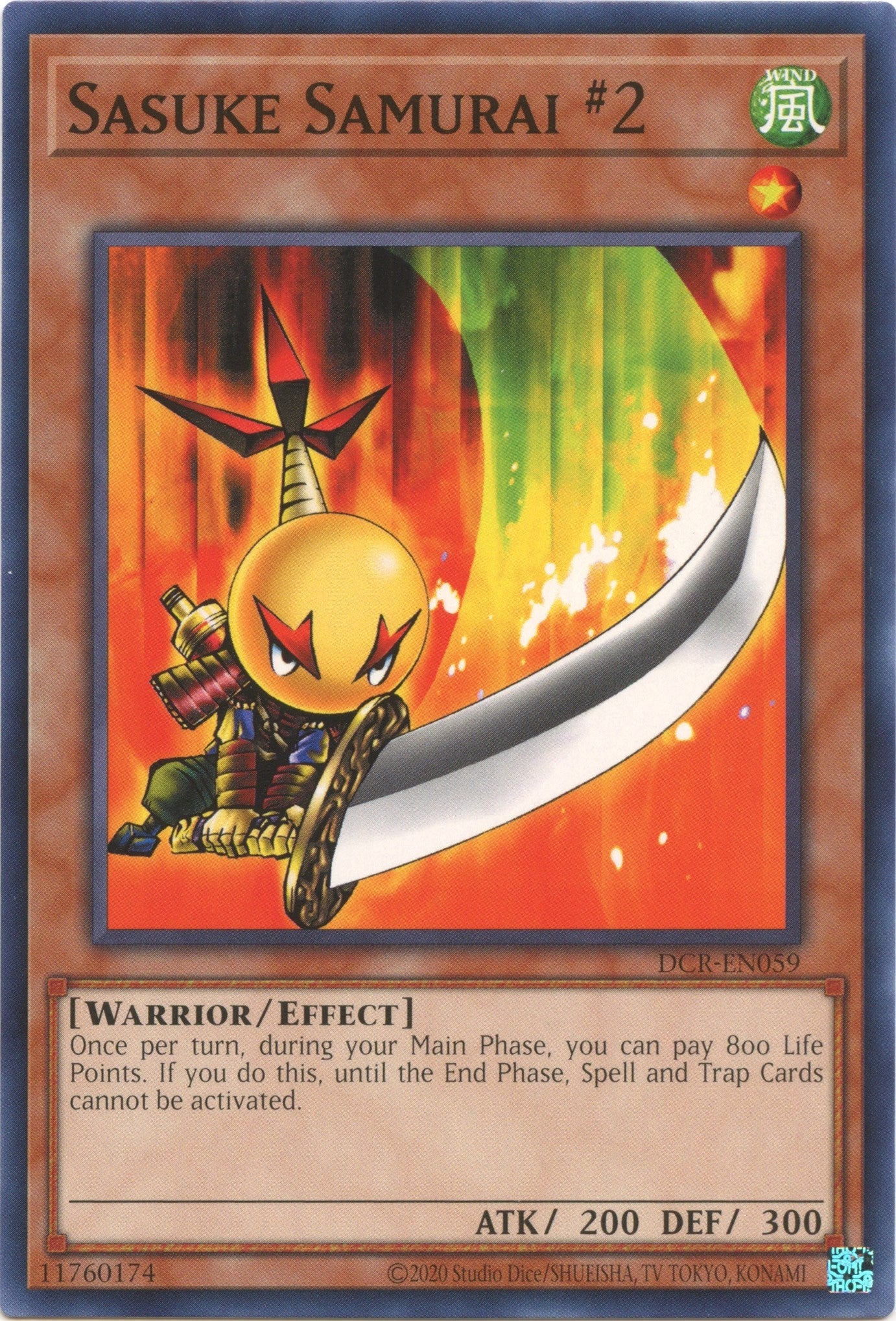 Image for Sasuke Samurai #2 (Dark Crisis (25th Anniversary Edition)) (DCR-EN059) - YuGiOh