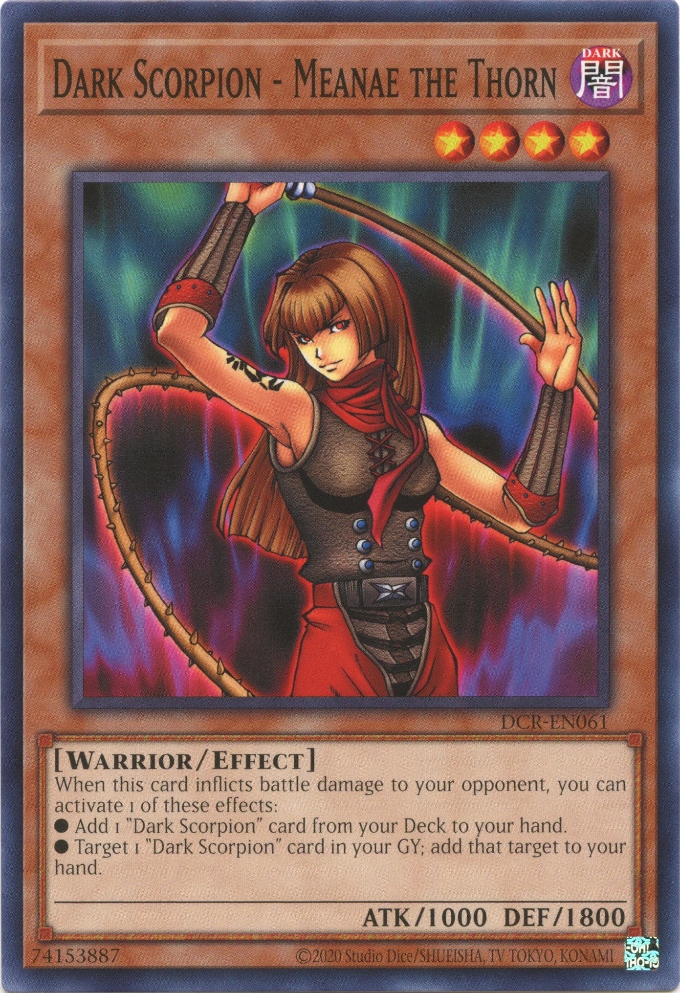 Image for Dark Scorpion - Meanae the Thorn (Dark Crisis (25th Anniversary Edition)) (DCR-EN061) - YuGiOh