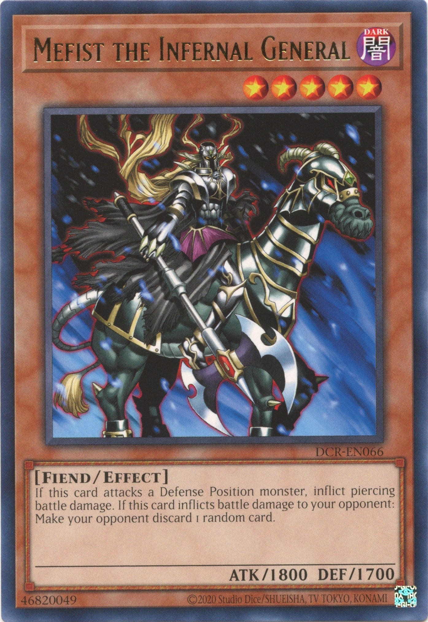 Image for Mefist the Infernal General (Dark Crisis (25th Anniversary Edition)) (DCR-EN066) - YuGiOh