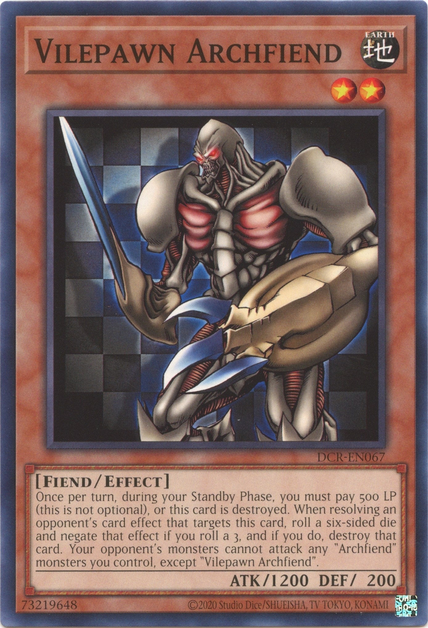 Image for Vilepawn Archfiend (Dark Crisis (25th Anniversary Edition)) (DCR-EN067) - YuGiOh