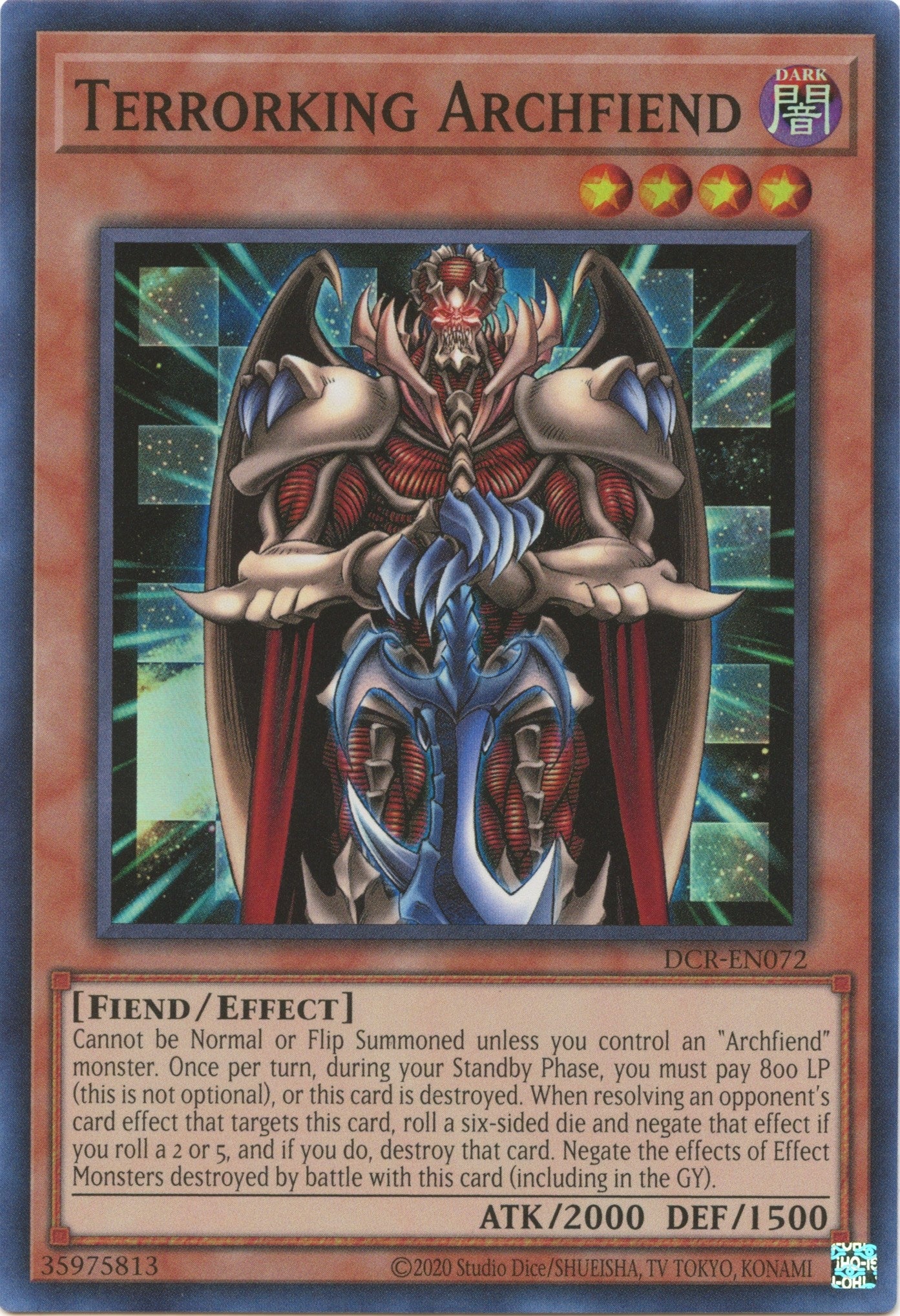 Image for Terrorking Archfiend (Dark Crisis (25th Anniversary Edition)) (DCR-EN072) - YuGiOh