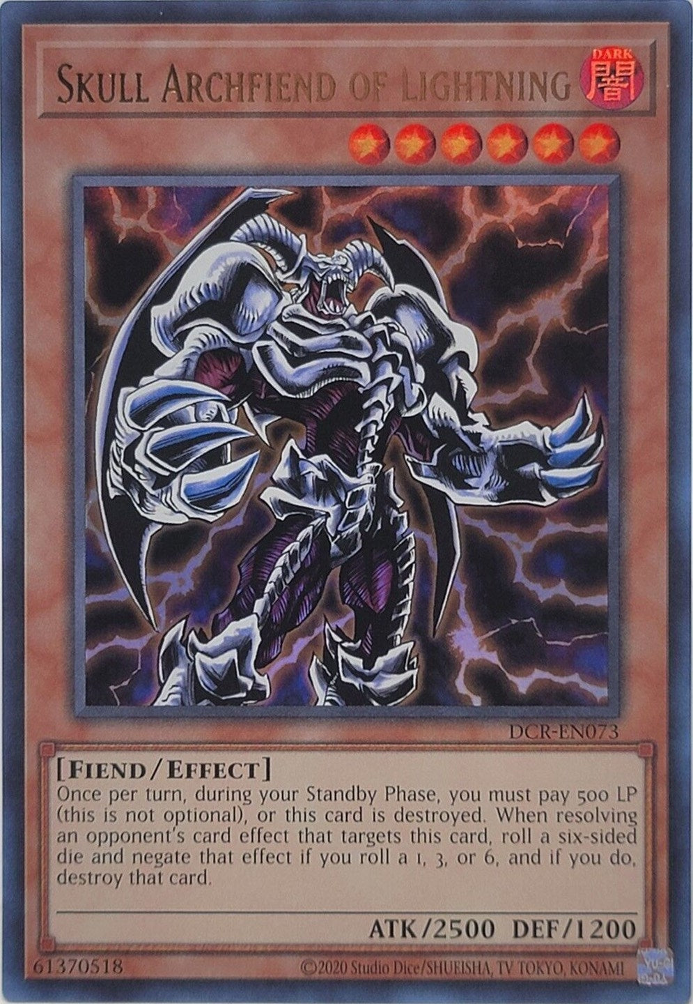 Image for Skull Archfiend of Lightning (Dark Crisis (25th Anniversary Edition)) (DCR-EN073) - YuGiOh