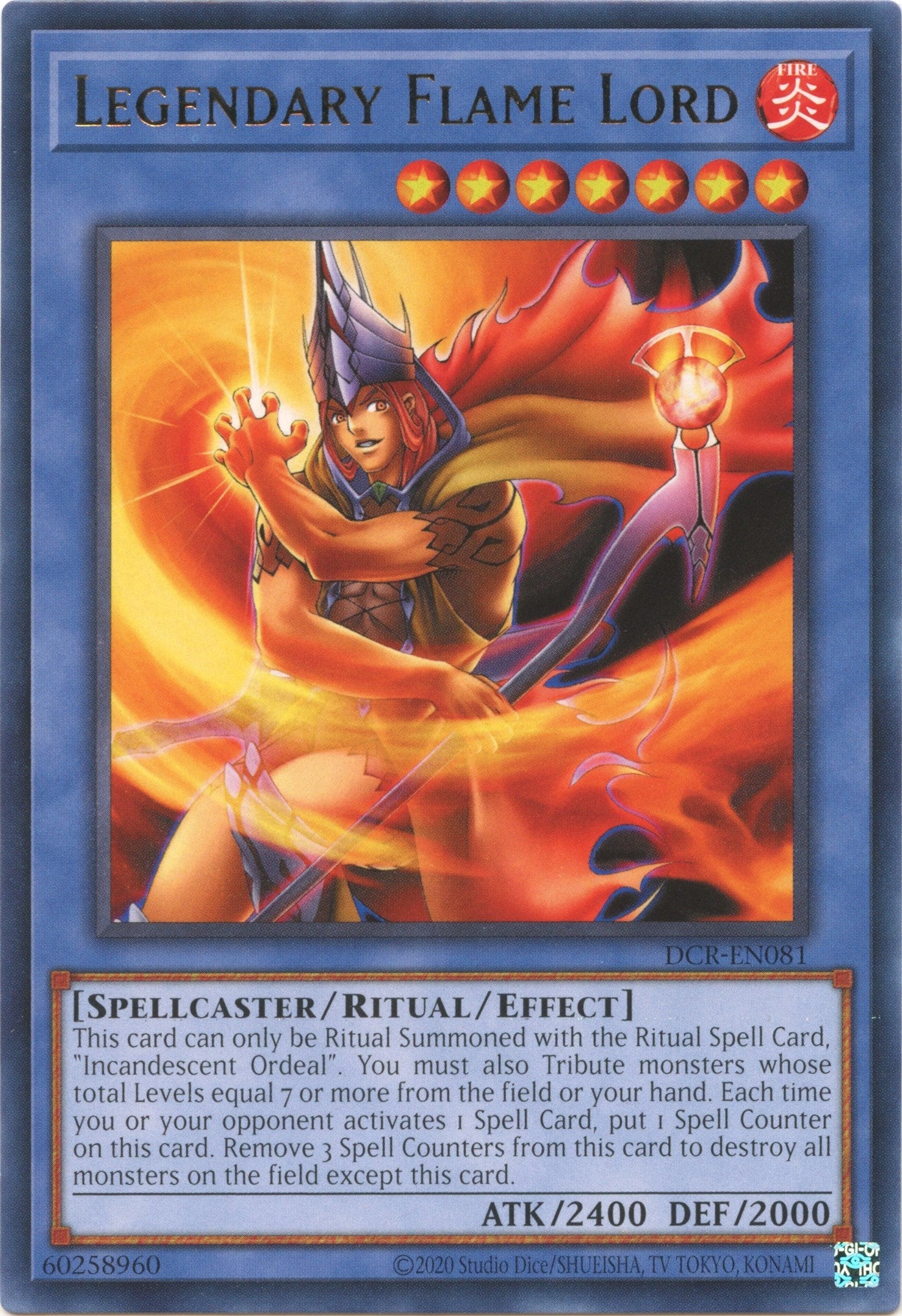 Image for Legendary Flame Lord (Dark Crisis (25th Anniversary Edition)) (DCR-EN081) - YuGiOh