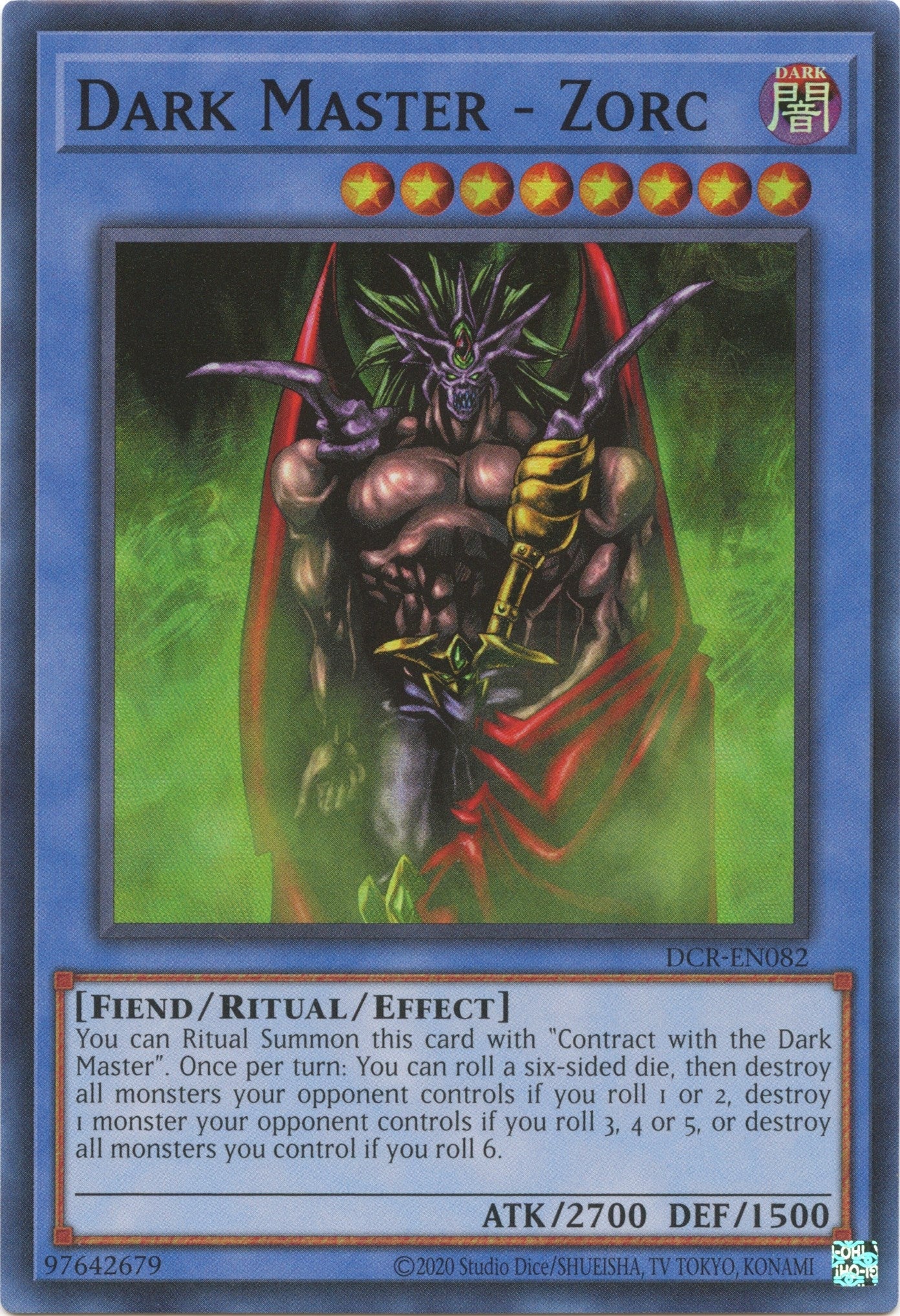 Image for Dark Master - Zorc (Dark Crisis (25th Anniversary Edition)) (DCR-EN082) - YuGiOh
