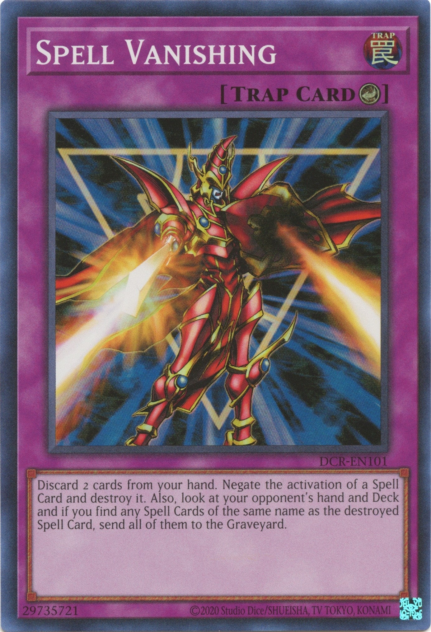 Image for Spell Vanishing (Dark Crisis (25th Anniversary Edition)) (DCR-EN101) - YuGiOh