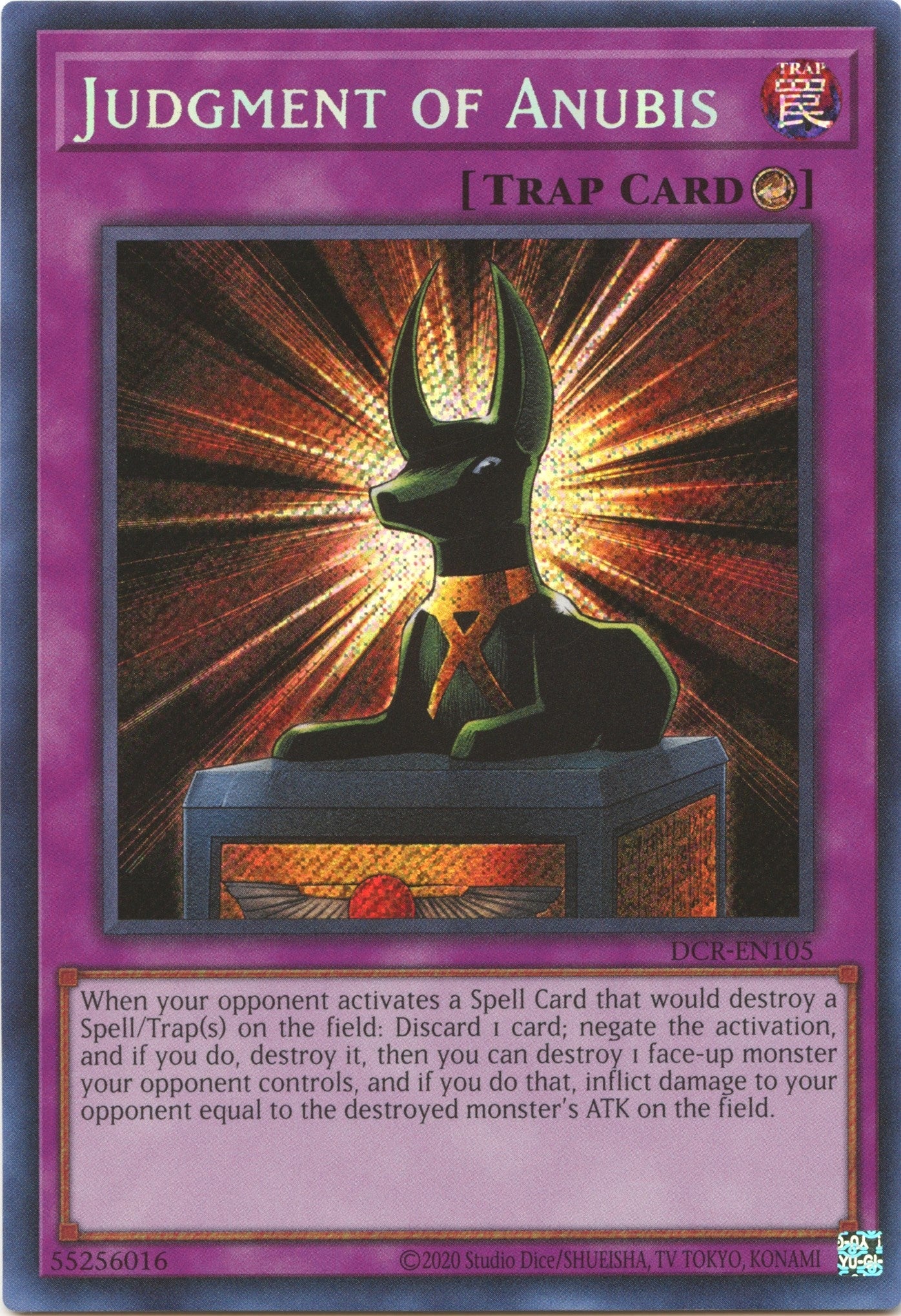Image for Judgment of Anubis (Dark Crisis (25th Anniversary Edition)) (DCR-EN105) - YuGiOh