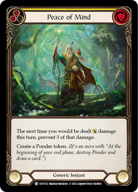 Image for Peace of Mind (Yellow) (Outsiders) (OUT232) - Flesh and Blood TCG