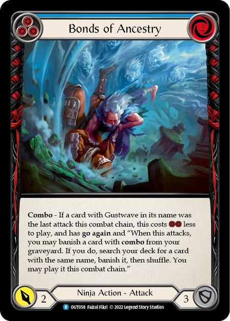 Image for Bonds of Ancestry (Blue) (Outsiders) (OUT058) - Flesh and Blood TCG