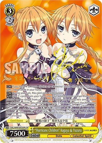 Image for "Hurricane Children" Kaguya & Yuzuru (SP) (B) (Date A Live Vol.2) (DAL/W99-E002SPb SP) - Weiss Schwarz