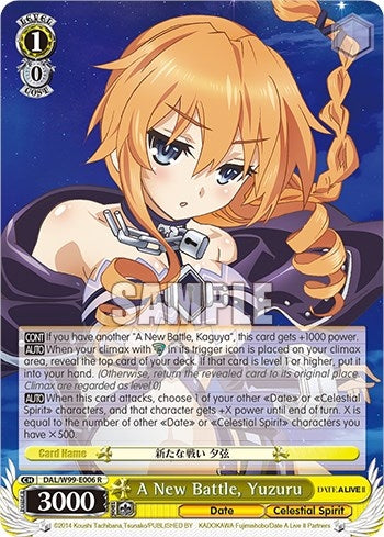 Image for A New Battle, Yuzuru (Date A Live Vol.2) (DAL/W99-E006 R) - Weiss Schwarz