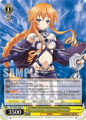 Image for Dignified Appearance, Yuzuru (Date A Live Vol.2) (DAL/W99-E007 R) - Weiss Schwarz