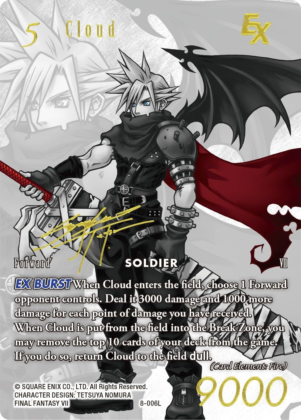 Image for Cloud - 8-006L (Noir Promo) (FF: Promo Cards) (8-143S) - Final Fantasy TCG