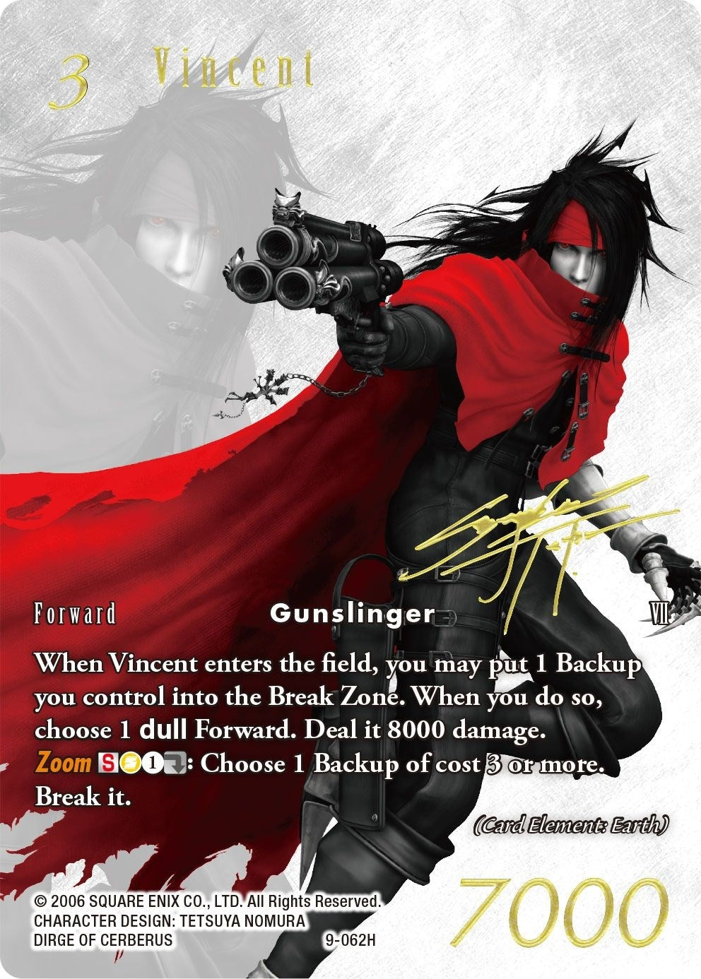 Image for Vincent (Noir Promo) (FF: Promo Cards) (9-062H) - Final Fantasy TCG