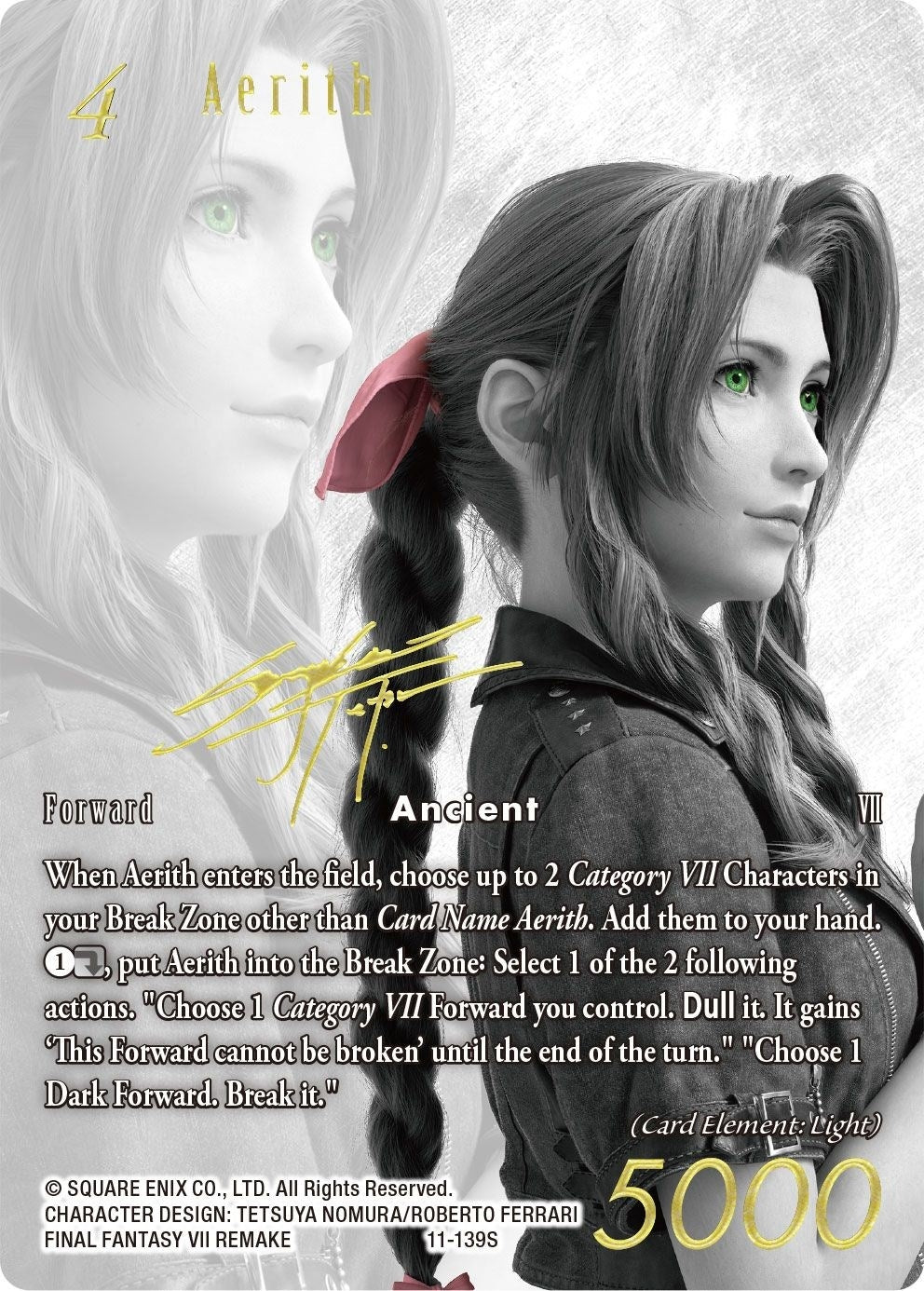 Image for Aerith (Noir Promo) (FF: Promo Cards) (11-139S) - Final Fantasy TCG