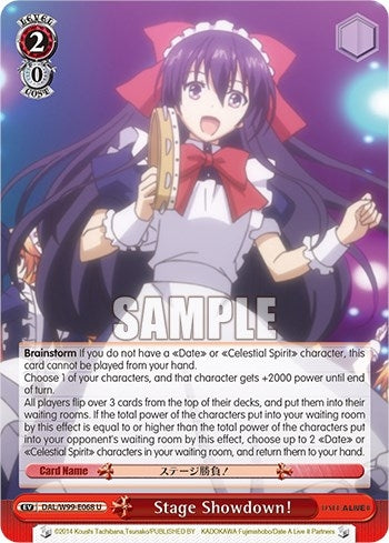 Image for Stage Showdown! (Date A Live Vol.2) (DAL/W99-E068 U) - Weiss Schwarz