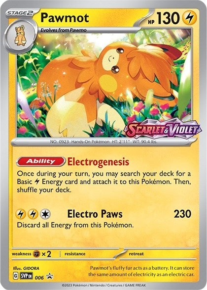 Image for Pawmot - 006 (Prerelease) (SV: Scarlet & Violet Promo Cards) (006) - Pokemon