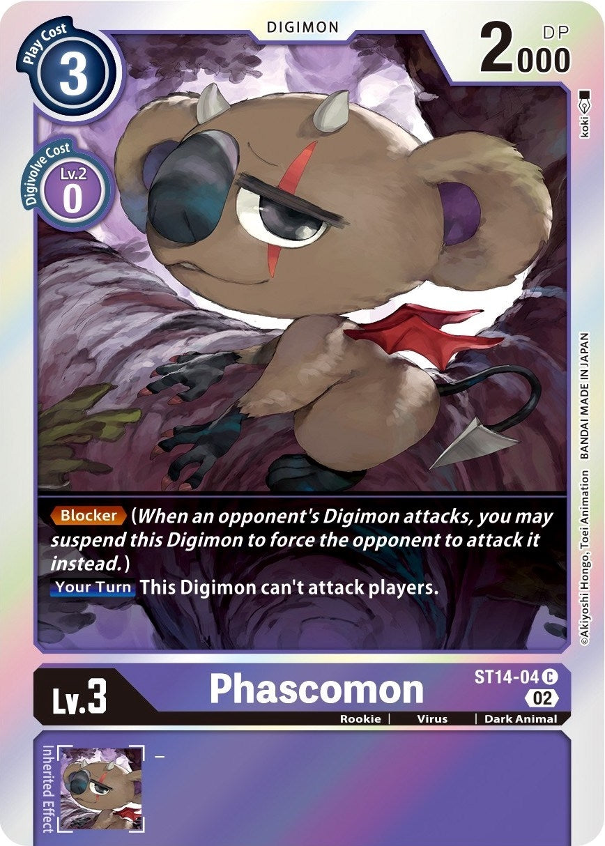 Image for Phascomon (ST-14) (ST14-04 C) - Digimon Card Game