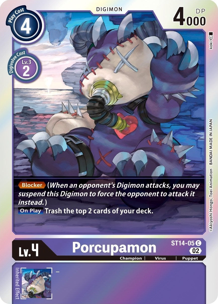 Image for Porcupamon (ST-14) (ST14-05 C) - Digimon Card Game
